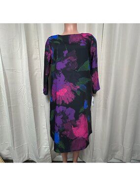 Caroline Rose Autumn Allure Floral A-line Dress Women's Size XS Multi NWT